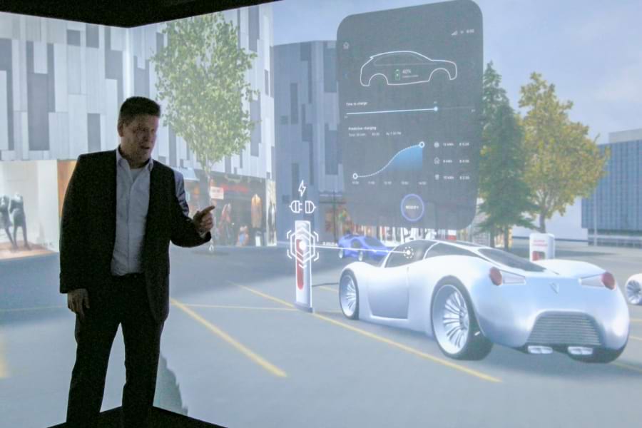 SAPの仮想の街『SAP　immersive Experience』のデモンストレーション