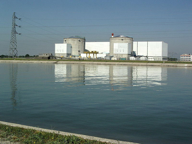 Nuclear power plant Fessenheim, Haut-Rhin, Alsace, France