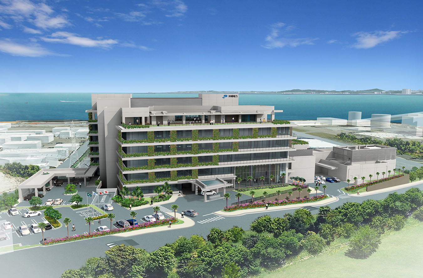 沖縄電力、22年4月完成の新社屋にエネルギーセンター併設。電気と冷水を複合ビルにも