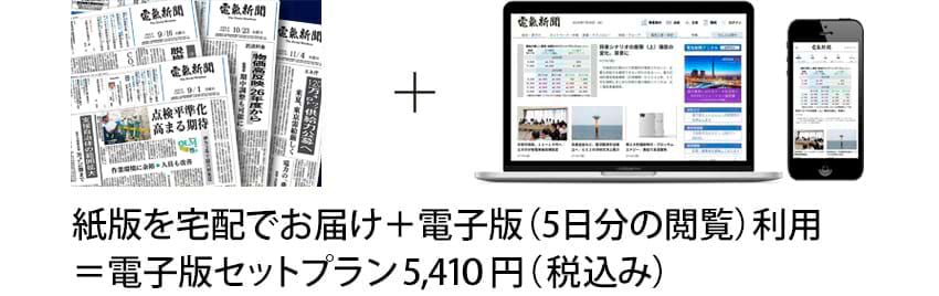 電子版データセット／電子版ＤＸセット ご購読のお客さま|電気新聞
